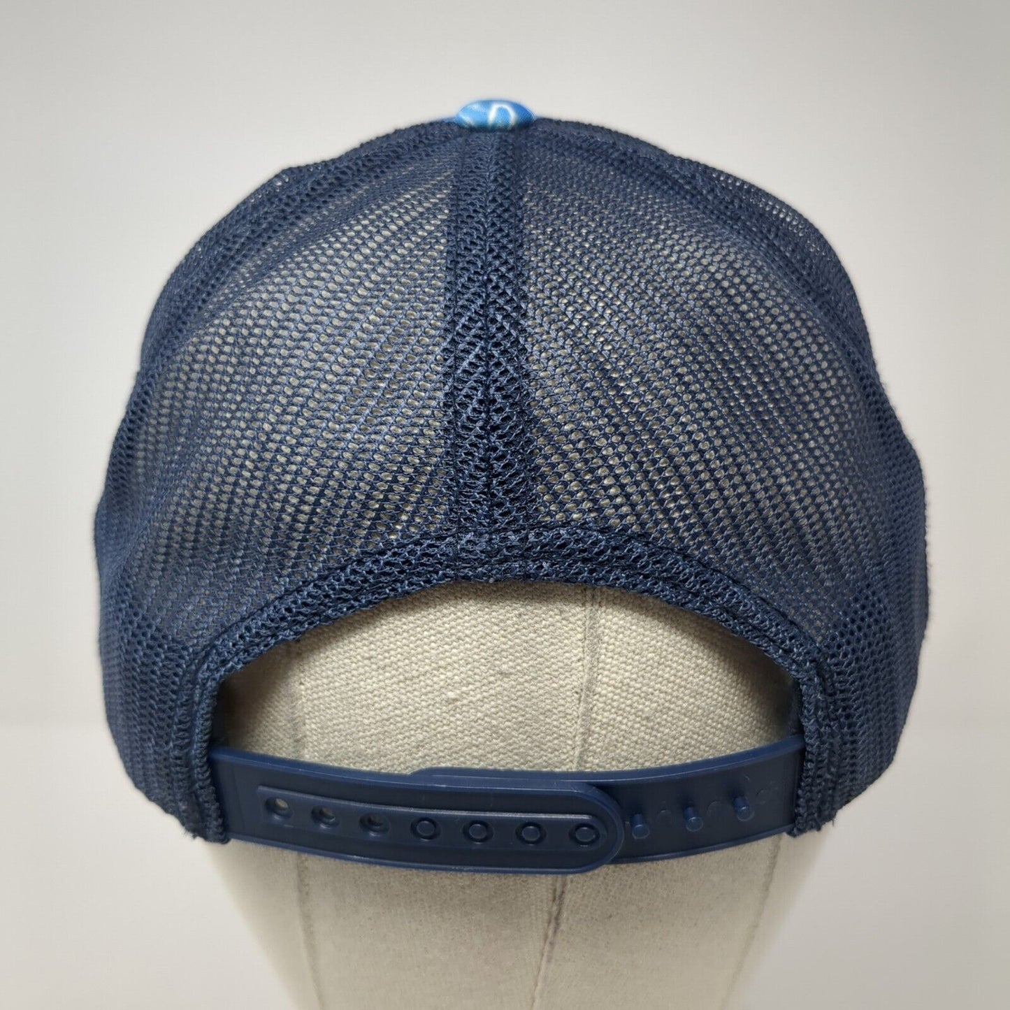 87 NYC Snapback Trucker Hat Blue One Size Adjustable Mesh Back Aeropostale