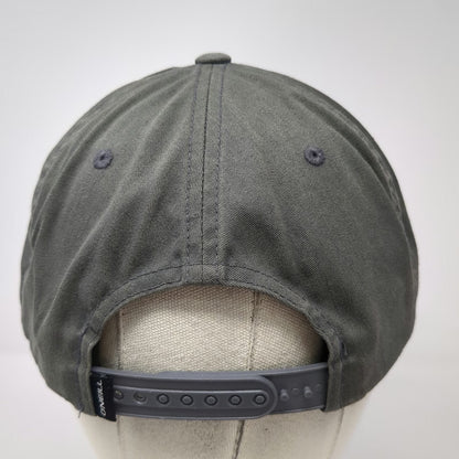 O'Neill Snapback Gray Black Hat One Size Embroidered Logo Two Tone Flat Brim
