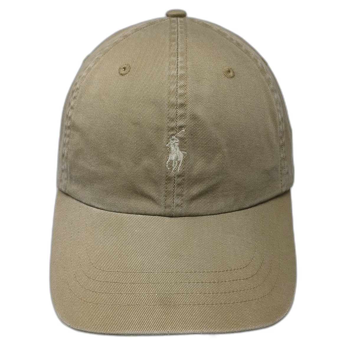 Polo Ralph Lauren Baseball Cap Brown One Size Leather Strapback Embroidered Hat