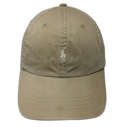 Polo Ralph Lauren Baseball Cap Brown One Size Leather Strapback Embroidered Hat