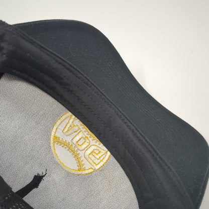 ADG Baseball Snapback Mesh Back Trucker Hat Black One Size Adjustable