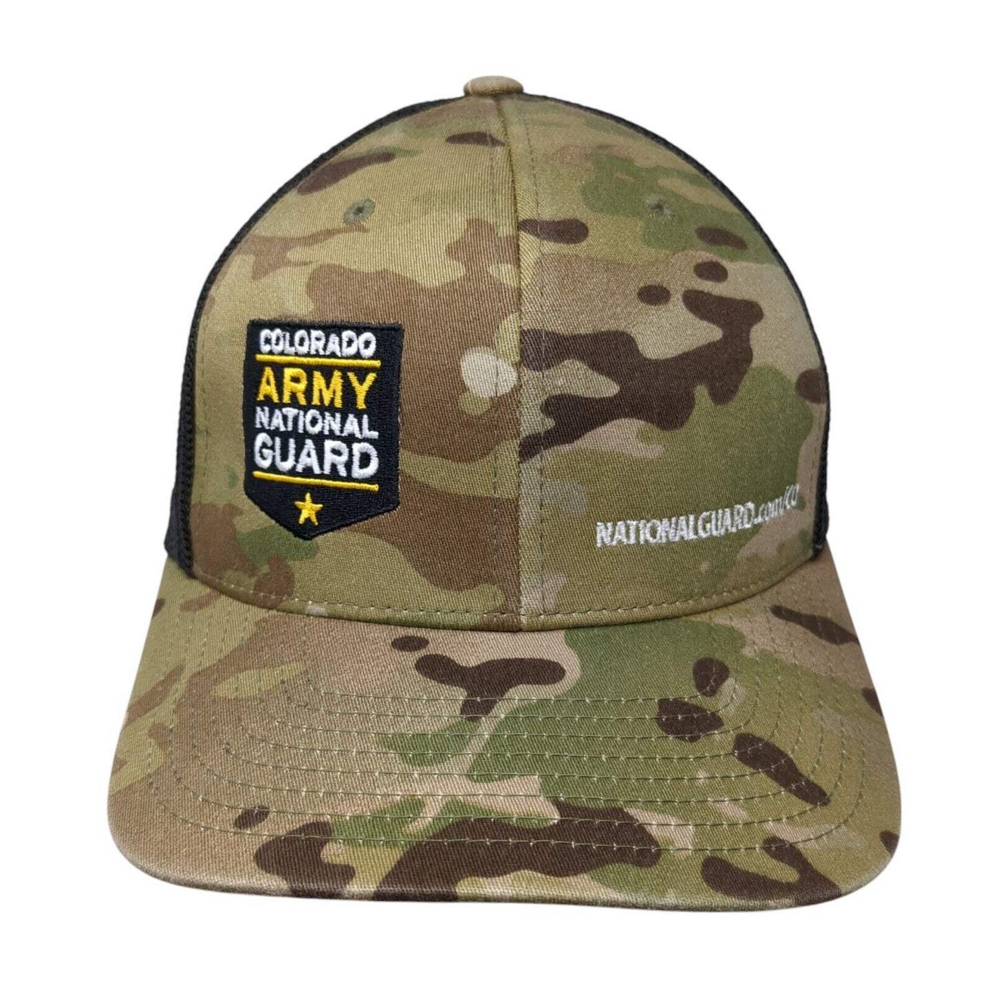 Colorado Army National Guard Fitted Mesh Back Trucker Hat Camo One Size