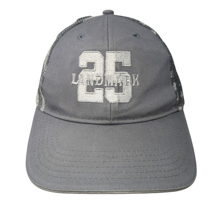 Landmark 25 Snapback Trucker Hat Gray One Size Since 1991 USA Flag