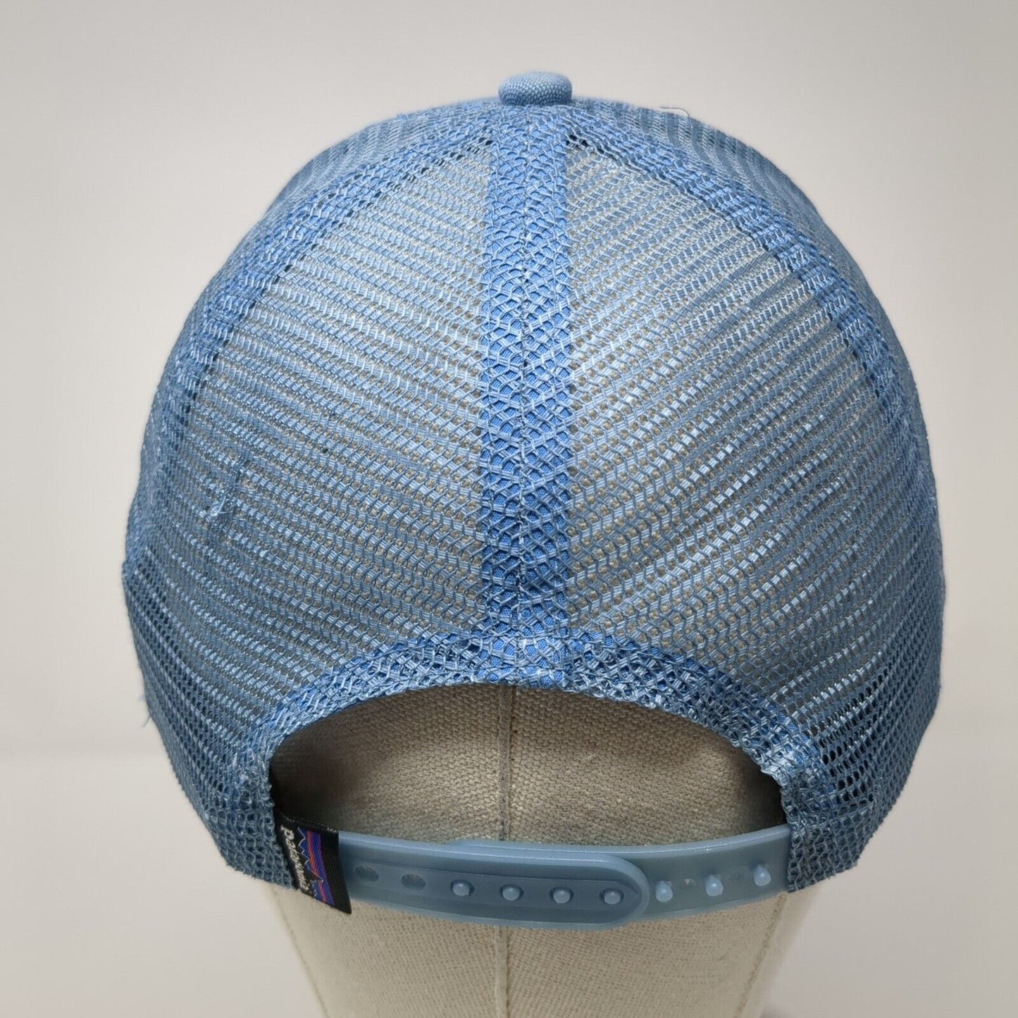 Patagonia Snapback Trucker Hat Blue OS Adjustable Embroidered Mesh Back 6 Panel