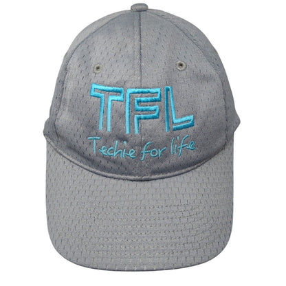 TFL Techie For Life Strapback Hat Gray OSFA Embroidered Port Authority