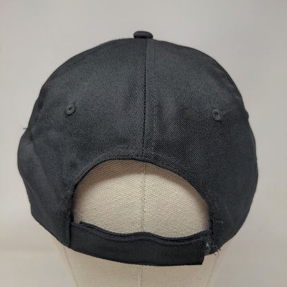 TriNet Strapback Hat Black One Size Embroidered 6 Panel Atlantis Connect