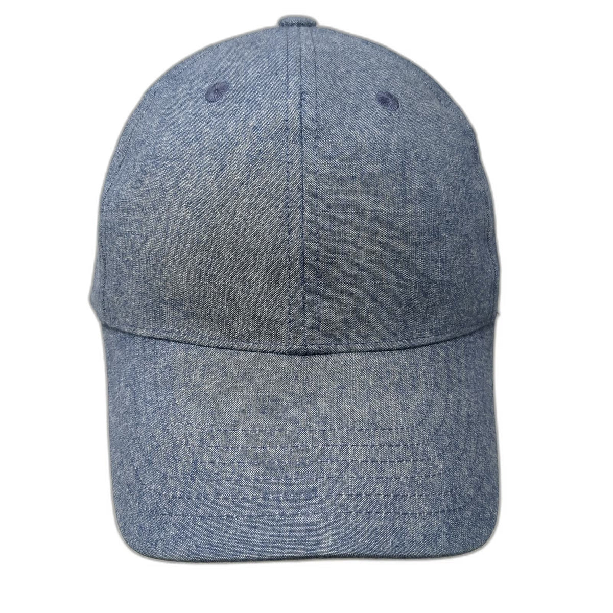 Hat Attack Baseball Cap Blue One Size Strapback Solid Curved Bill Cotton Hat