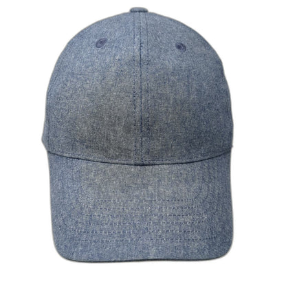 Hat Attack Baseball Cap Blue One Size Strapback Solid Curved Bill Cotton Hat