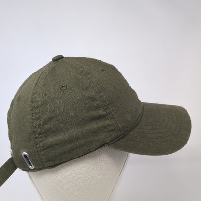 Unbranded Slideback Hat Green One Size Solid Adjustable Blank Outdoor