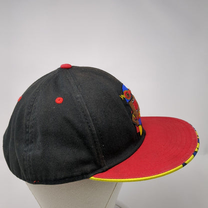 Domo Domo-Kun Snapback Hat Superhero Logo Multicolor OSFA Embroidered Logo