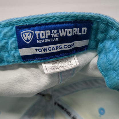 Top of the World Baseball Cap Blue One Size Title Boxing Hit It Hard Cotton Hat