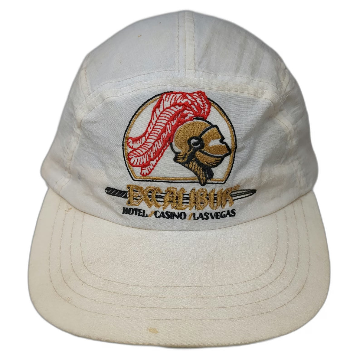 Triangle Baseball Cap Beige One Size Excalibur Hotel Casino Las Vegas Knight Hat