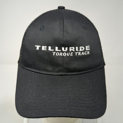 Trucker Hat Black One Size Telluride Torque Track Mesh Snapback Curved Brim