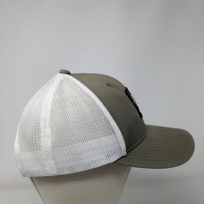 Columbia Mountain Patch Snapback Trucker Hat Brown One Size Mesh Back