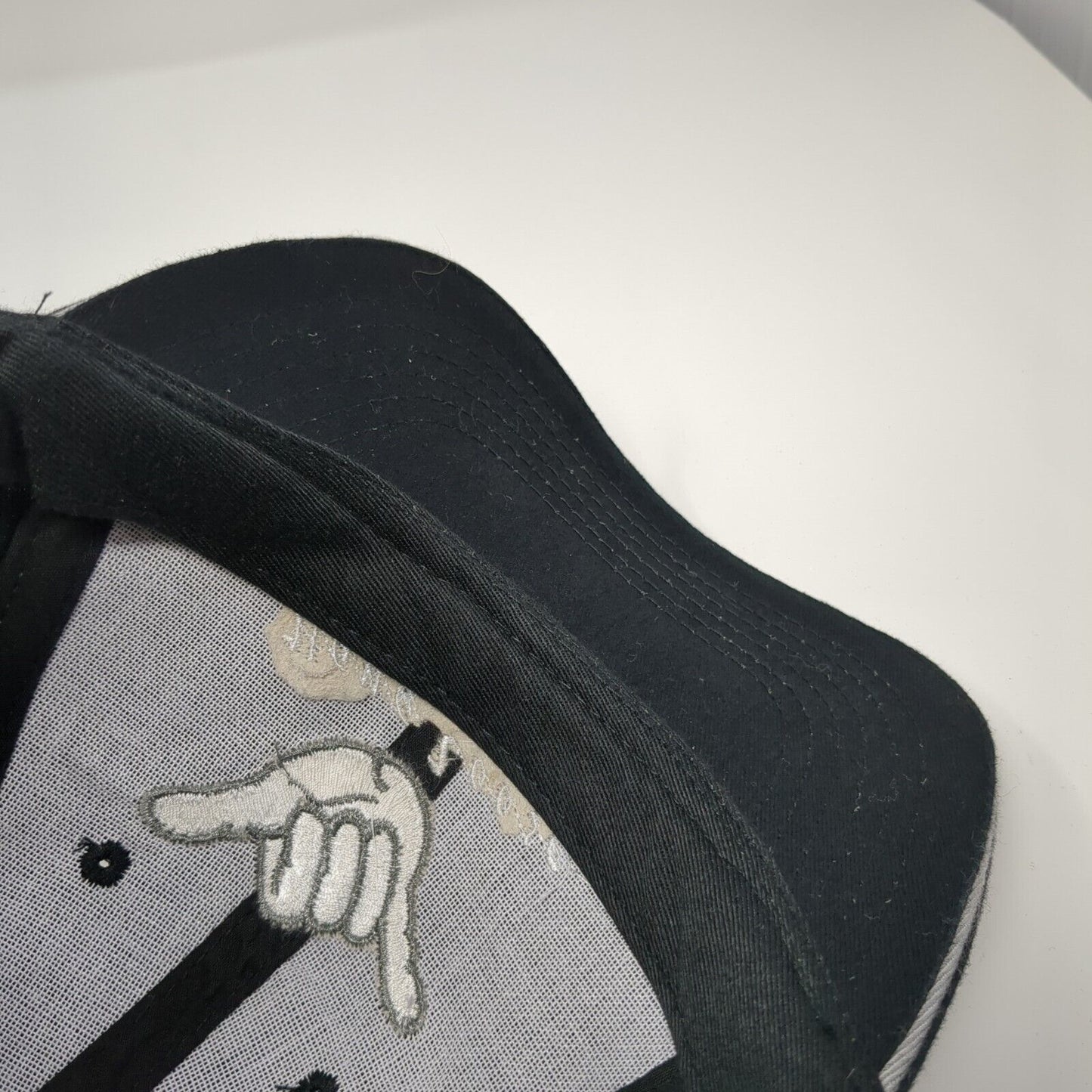 Hang Loose Maui Strapback Hat Black One Size Adjustable Embroidered Surfware