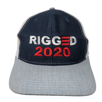 Rigged 2020 Snapback Mesh Back Trucker Hat Multi One Size Embroidered