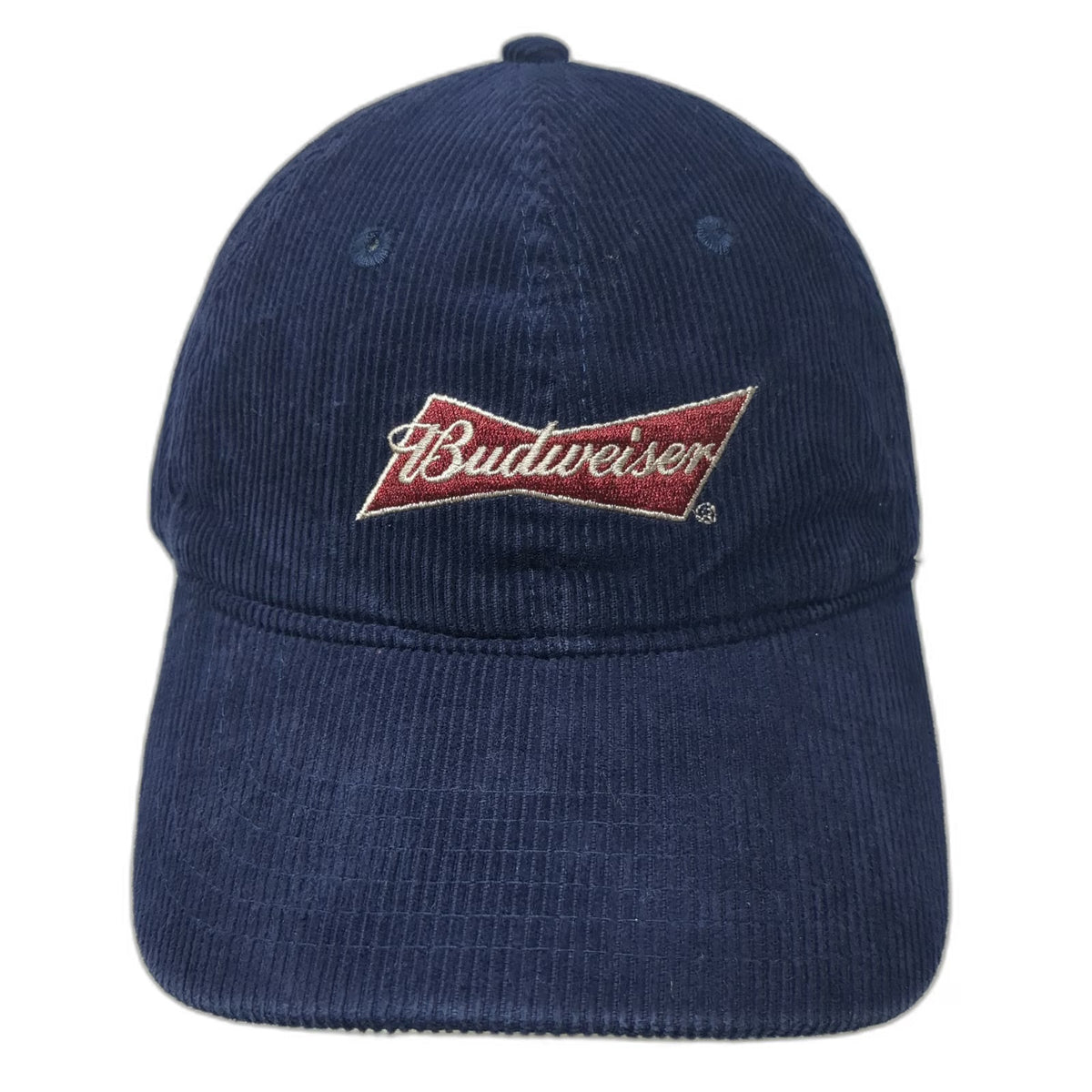 H3 Headwear Budweiser Baseball Cap Blue One Size Corduroy Embroidered Hat