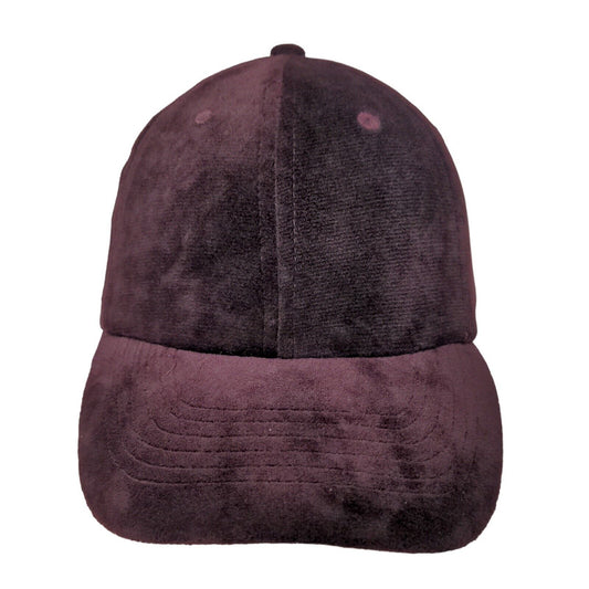 Unbranded Women's Slideback Hat Purple Blank Fuzzy Soft Vent Holes Adjustable