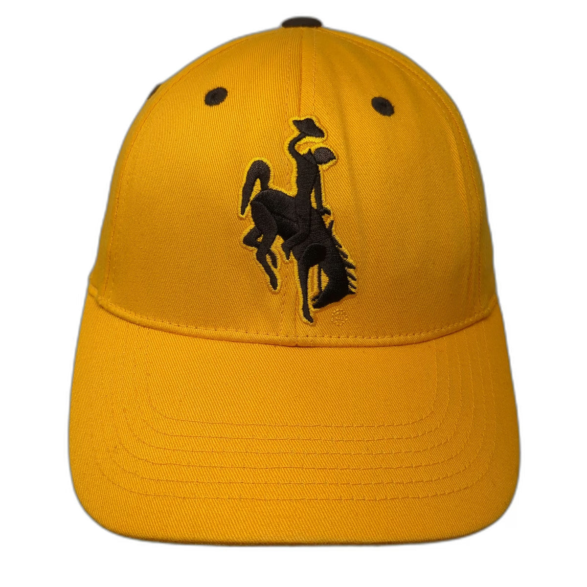 Wyoming Cowboys NCAA Captivating Headgear Cap Yellow One Size Hat Bucking Bronco