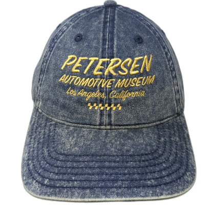 OTTO Baseball Cap Blue One Size Petersen Automotive Museum CA Acid Wash Hat