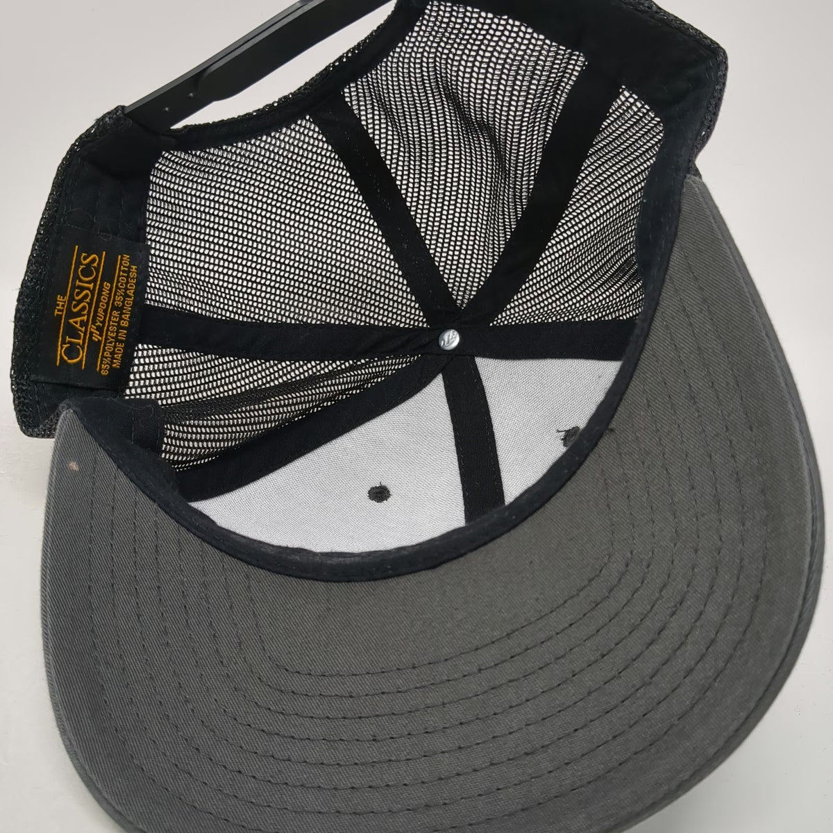 Yupoong Trucker Hat Gray One Size Entrepreneur Logo Embroidered Mesh Snapback