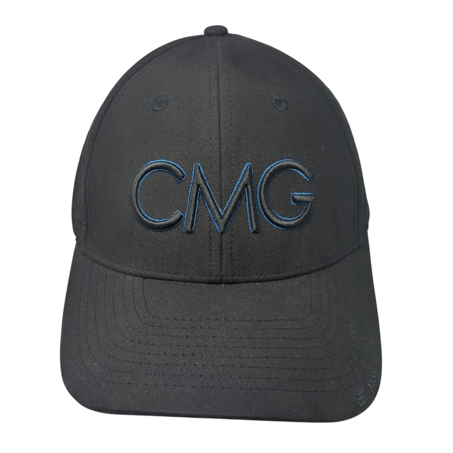 CMG Ecetnene Snapback Hat Black One Size Adjustable Laser Cut Outdoor
