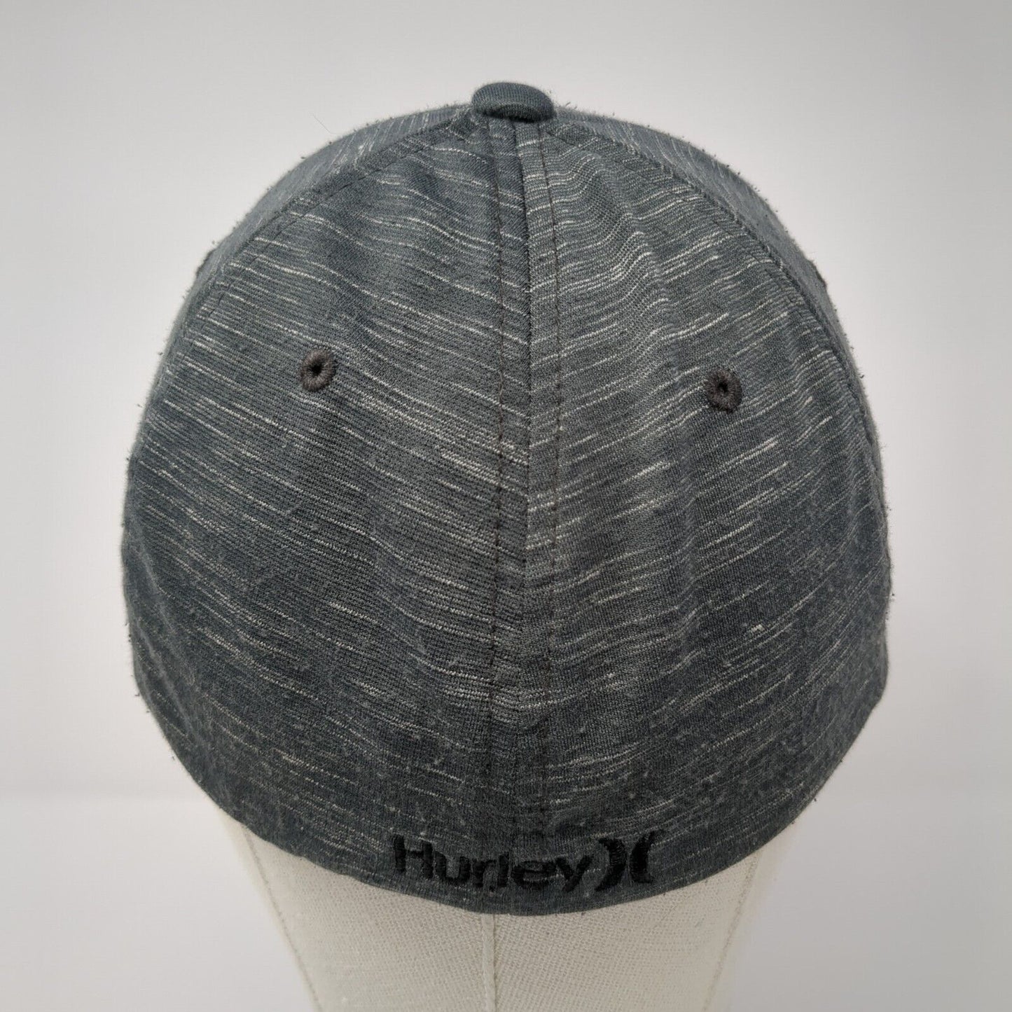 Hurley Fitted Hat Gray Small-Medium Embroidered Logo Flexfit Yupoong