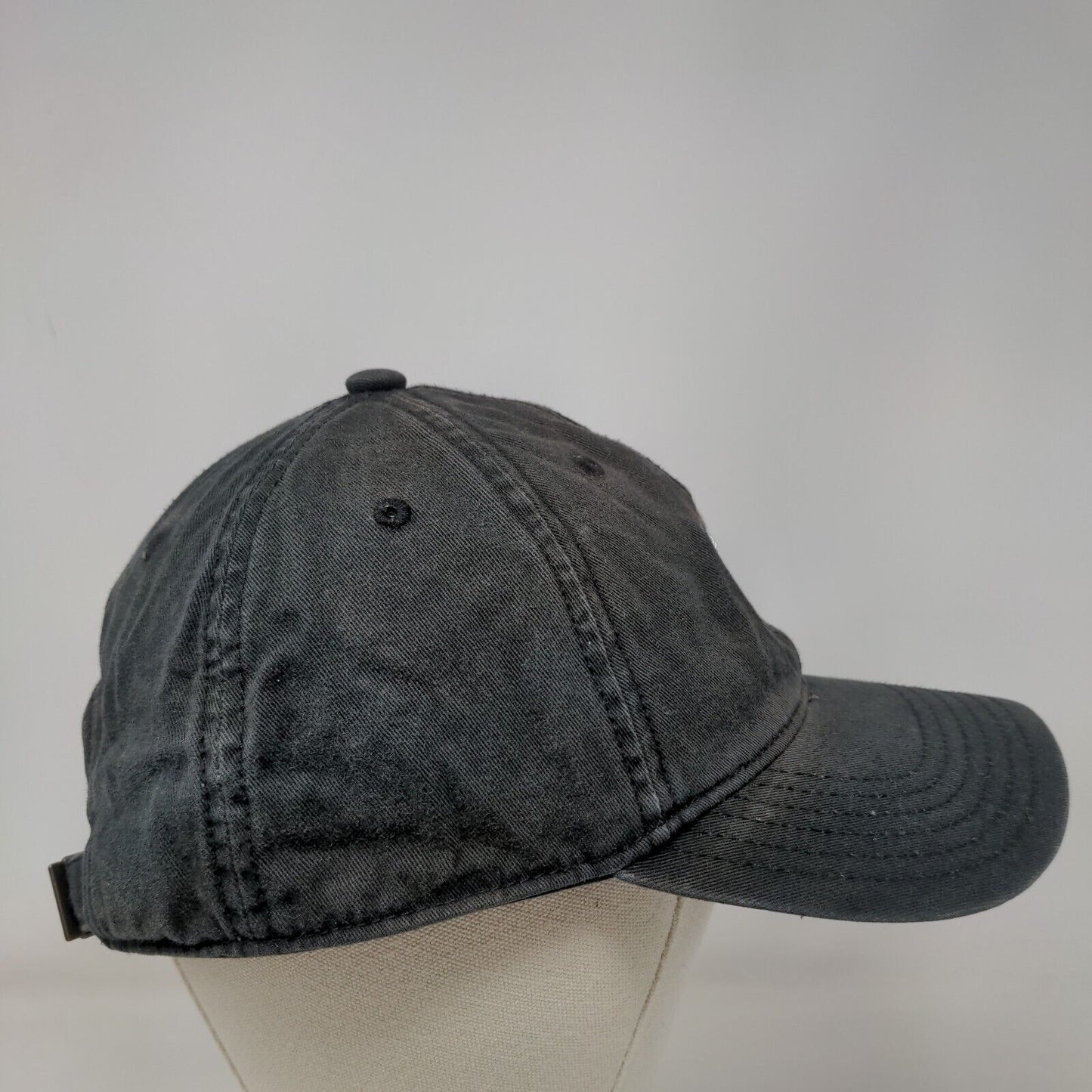 Adidas Trefoil Logo Slideback Hat Black OSFM Embroidered 6 Panel