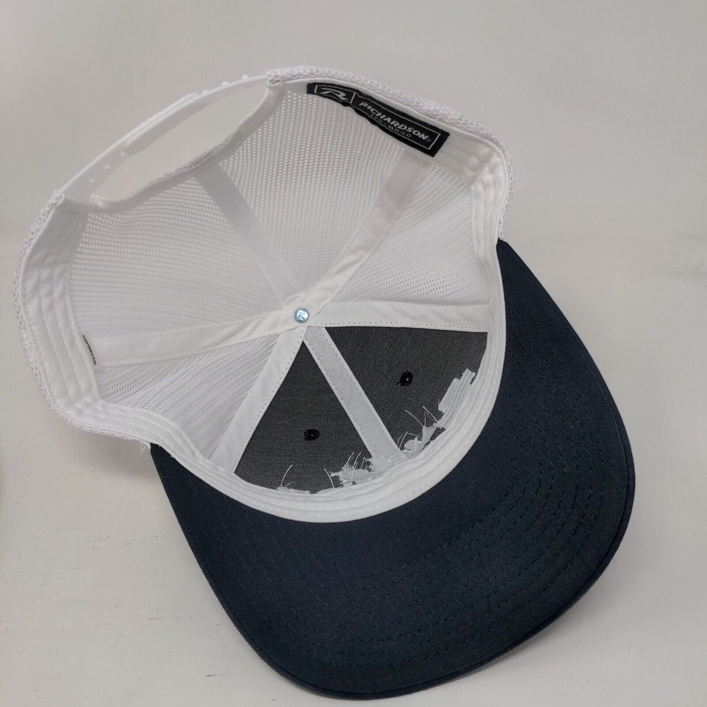 Water Mission Snapback Mesh Back Trucker Hat Blue M/L Colorblock