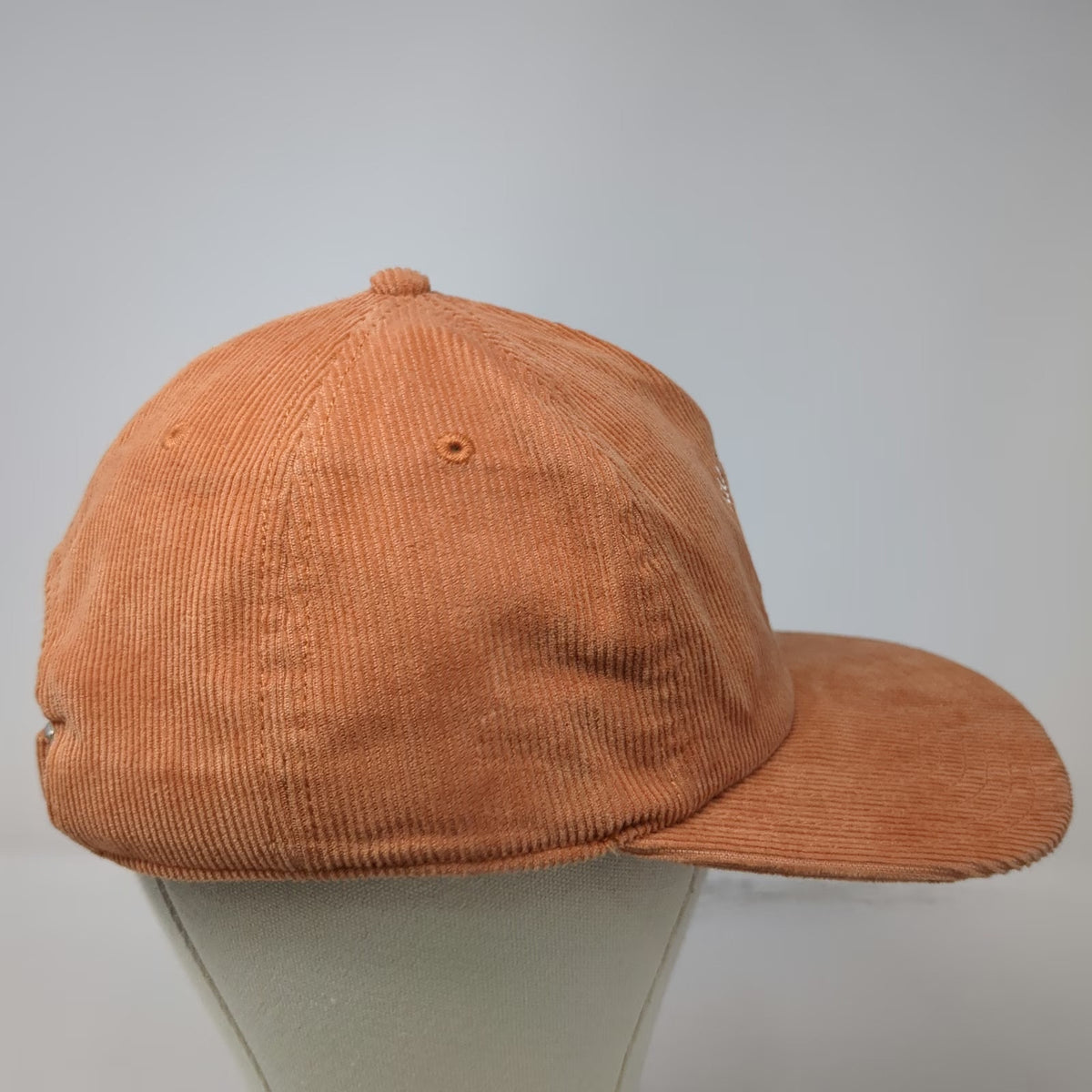 American Eagle 5 Panel Orange One Size Corduroy Paradise Sun Hat Slideback Strap