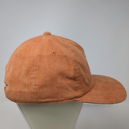 American Eagle 5 Panel Orange One Size Corduroy Paradise Sun Hat Slideback Strap