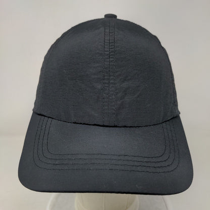 Unbranded Criss Cross Ponytail Strapback Hat Black 57-58cm Solid Blank