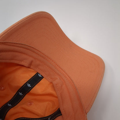 Adidas Slideback Hat Orange One Size Adjustable Embroidered 6 Panel Cotton