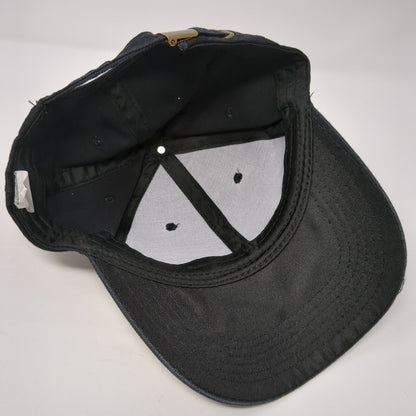 Mrs. Slideback Hat Black One Size Adjustable Embroidered Vented Holes 6 Panel