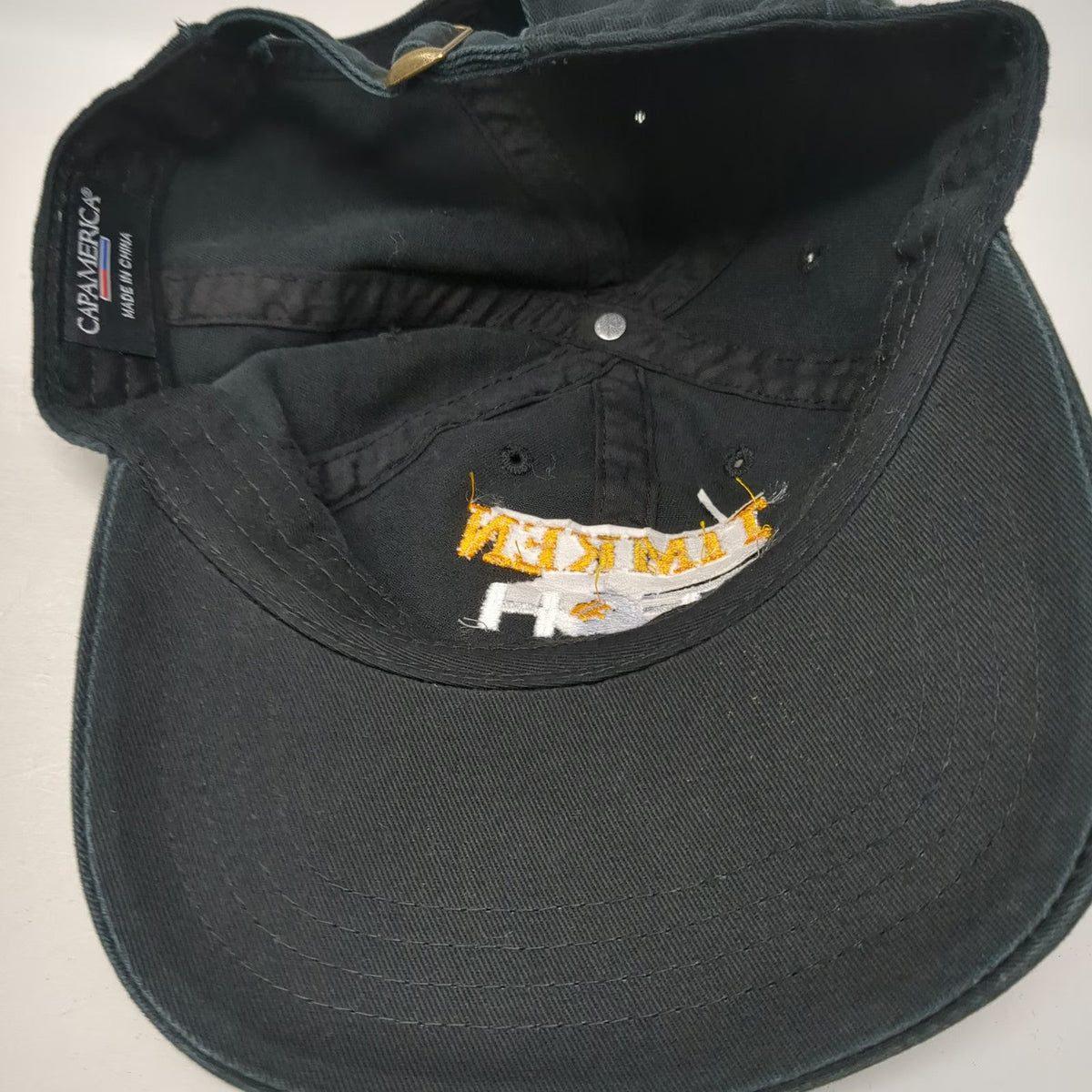 Cap America Baseball Cap Black One Size Timken Tech Series Slideback Hat