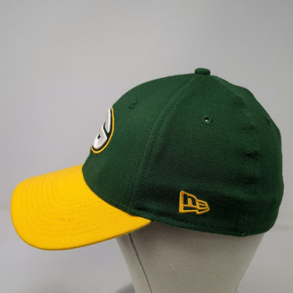 Green Bay Packers NFL New Era Hat Green Yellow L Stretch Fit 39THIRTY Logo Cap
