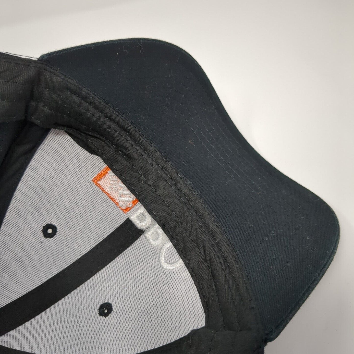 The Home Depot Pro Xtra Strapback Hat Black One Size Adjustable 6 Panel