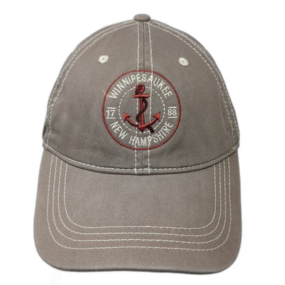 Prairie Mountain Baseball Cap Brown One Size Lake Winnipesaukee NH Hat Anchor