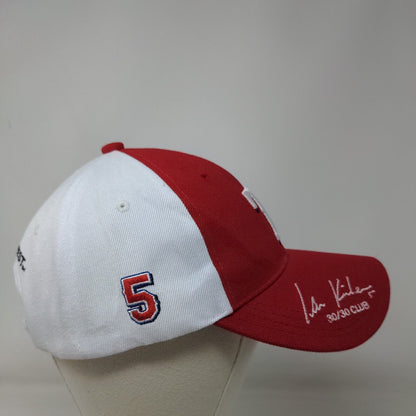 Texas Rangers Progressive 30/30 Club Strapback Hat Red OSFM Embroidered
