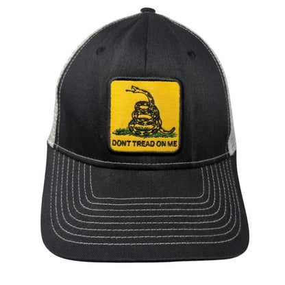 Don't Tread On Me Snapback Trucker Hat Black OS Adjustable Mesh Back Fierce 901