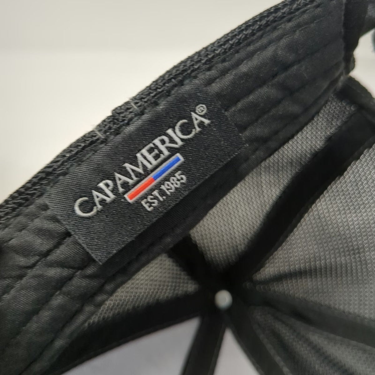 Cap America Baseball Cap Gray One Size Mesh Back Slideback Boise Turn Key Hat