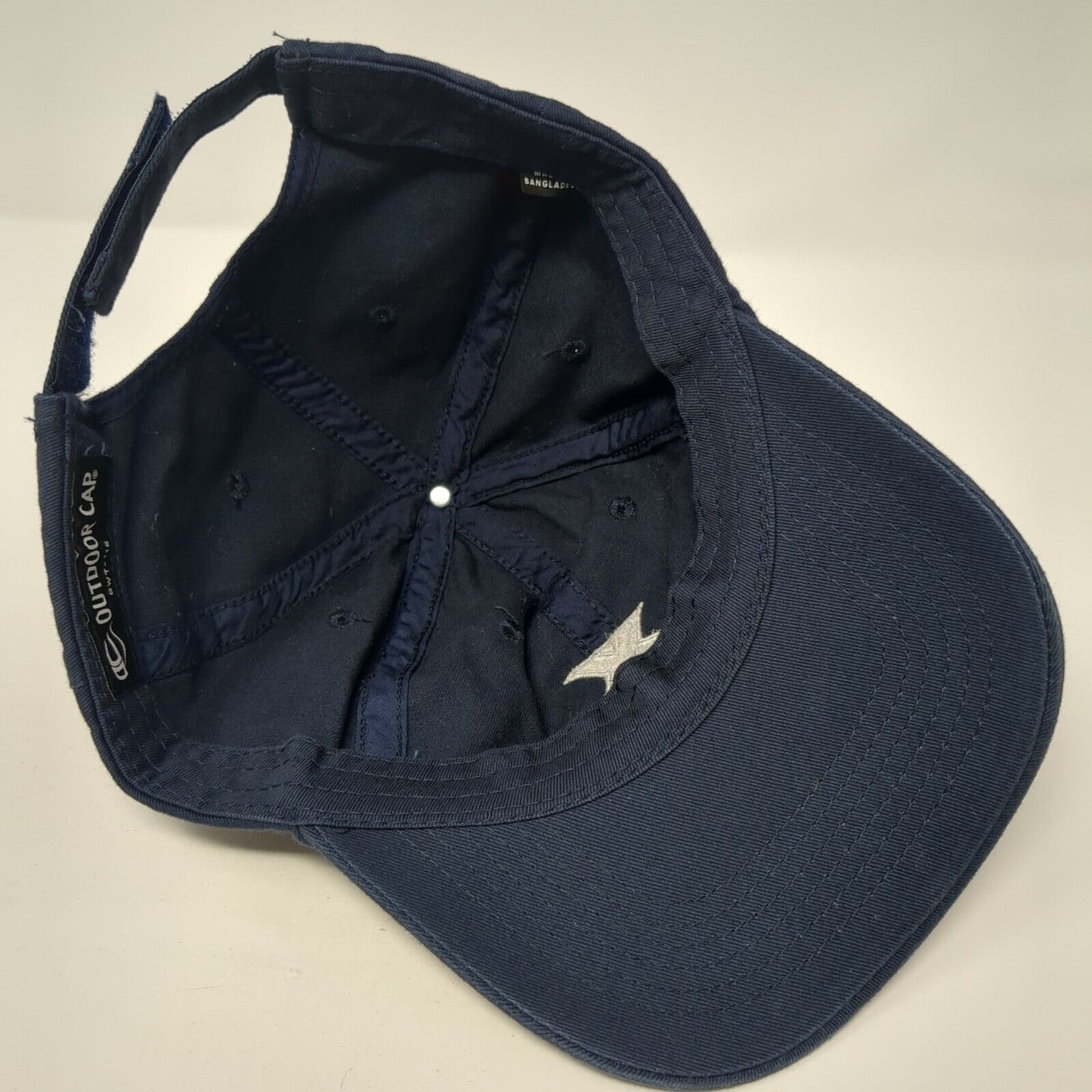 Letter X Strapback Hat Blue One Size Adjustable Outdoor Cap 6 Panel
