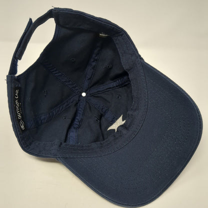 Letter X Strapback Hat Blue One Size Adjustable Outdoor Cap 6 Panel