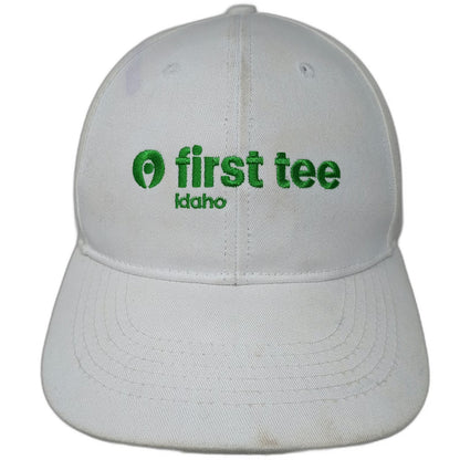 First Tee Idaho Baseball Cap White One Size Strapback Curved Brim Golf Hat