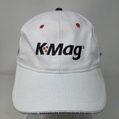 K Mag Mosaic 72 Strapback Hat White One Size Embroidered Adjustable