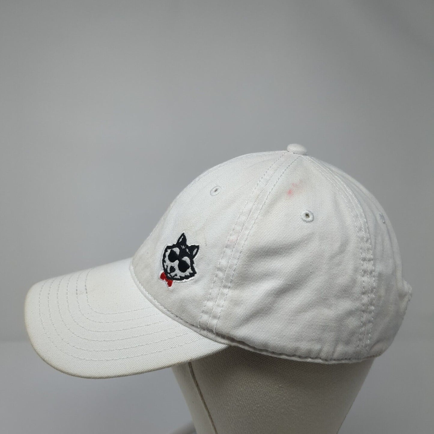 Otto Slideback Hat White One Size Adjustable Embroidered Dog Outdoor