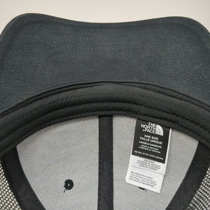 The North Face Trucker Hat Black One Size Idaho KRC Logo Mesh Snapback Cotton