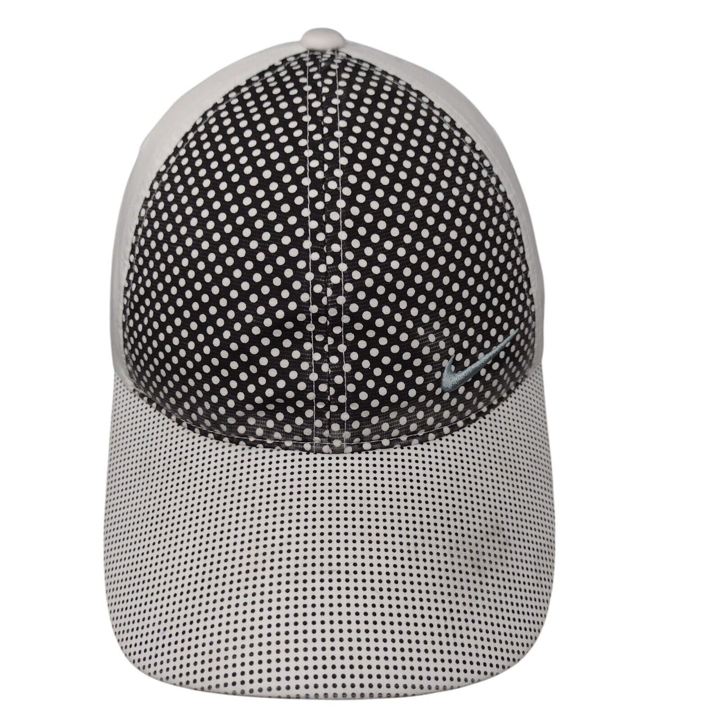 Nike Golf Strapback Hat Multi OSFM Adjustable Polka Dot Swoosh 6 Panel