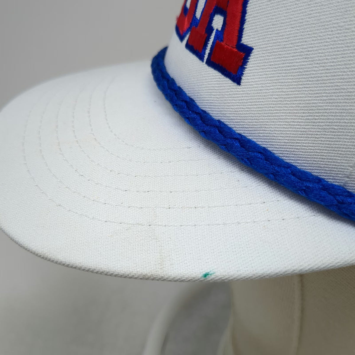 Nomad 5 Panel White One Size Mack Trucks USA Rope Snapback Embroidered Hat