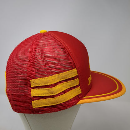 Designer Award Cap Trucker Hat Red One Size Honda Wing Logo Mesh Side Stripes